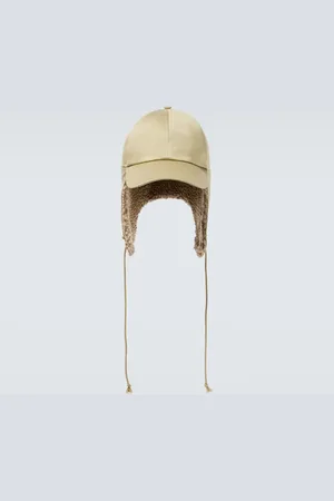 Burberry Mütze aus Baumwolle mit Faux Shearling