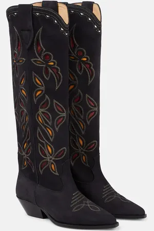 Isabel Marant Westernstiefel Denvee aus Veloursleder