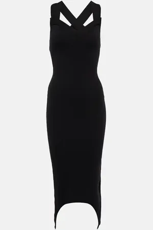 Patou Midikleid Curve aus einem Wollgemisch