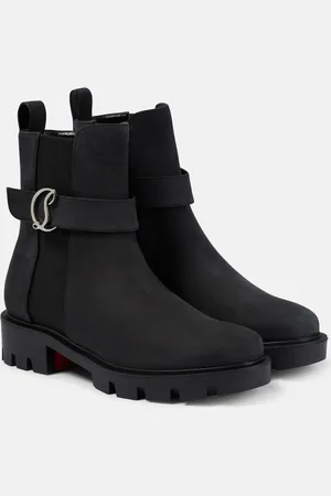 Christian Louboutin Ankle Boots CL Chelsea aus Veloursleder