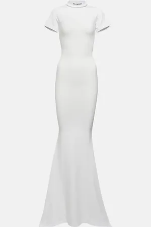 Balenciaga Maxikleid aus einem Baumwollgemisch