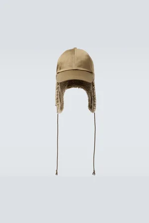 Burberry Mütze aus Baumwolle mit Faux Shearling