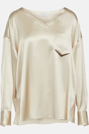 Brunello Cucinelli Longsleeve aus einem Seidengemisch
