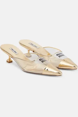 Miu Miu Mules aus Leder