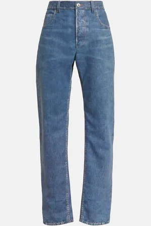Bottega Veneta Weite Hose aus Leder