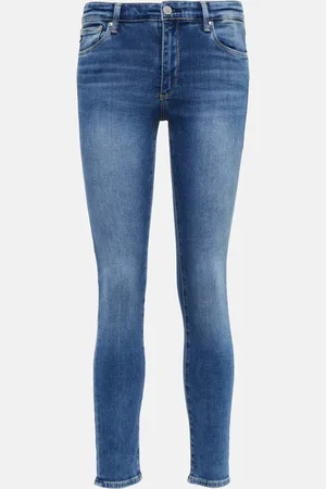 AG Jeans Mid-Rise Skinny Jeans Prima Ankle