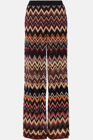 Missoni Weite Hose aus Häkelstrick