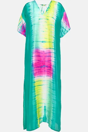 ANNA KOSTUROVA Bedruckter Kaftan aus Seide