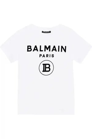 Balmain Bedrucktes T-Shirt aus Baumwolle