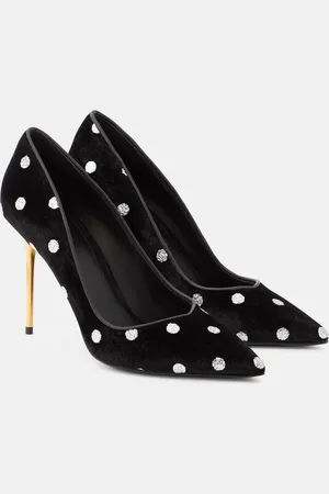 Balmain Verzierte Pumps Ruby aus Samt