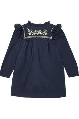 BONPOINT Kleid Tilia aus Wolle und Baumwolle