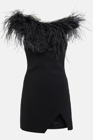 GIUSEPPE DI MORABITO Minikleid mit Federn