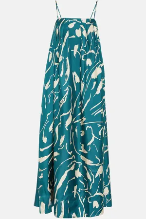ASCENO Bedrucktes Maxikleid Heather aus Seide