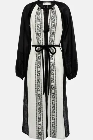 Tory Burch Bestickter Kaftan aus Leinen