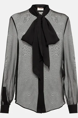 Saint Laurent Schluppenbluse aus Seide