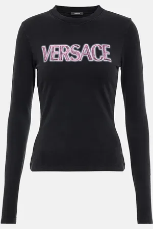 VERSACE Longsleeve Goddess aus einem Baumwollgemisch