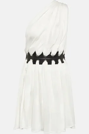Alaïa Alaïa Minikleid mit Leder
