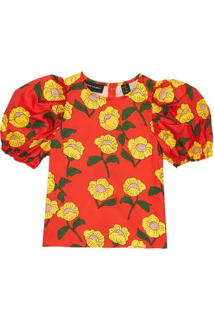 Mini Rodini Bedrucktes Top Flowers aus Baumwolle