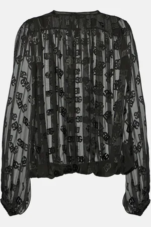 Dolce & Gabbana Bluse DG aus Devoré