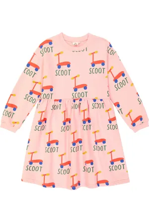 Jelly Mallow Bedrucktes Kleid aus Baumwoll-Jersey