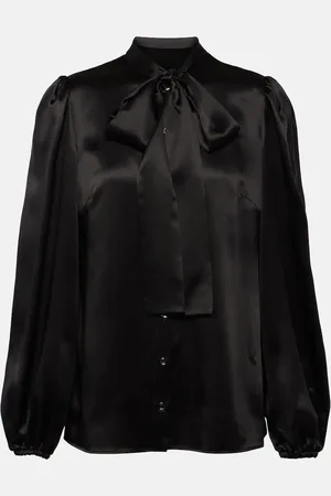 Dolce & Gabbana Schluppenbluse aus Seidensatin