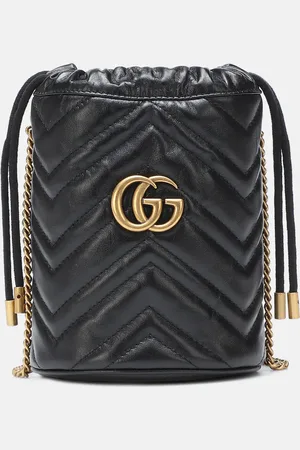 Gucci Bucket-Bag GG Marmont Mini aus Leder