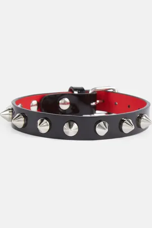 Christian Louboutin Verziertes Armband Loubilink aus Lackleder