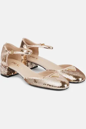 Prada Mary-Jane-Pumps mit Pailletten