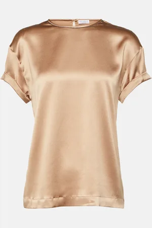 Brunello Cucinelli T-Shirt aus einem Seidengemisch
