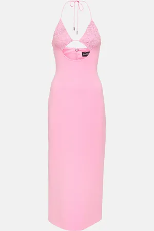 DAVID KOMA Verziertes Midikleid