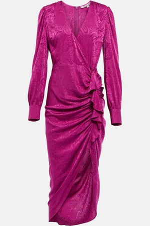 VERONICA BEARD Asymmetrisches Kleid Weiss aus Jacquard