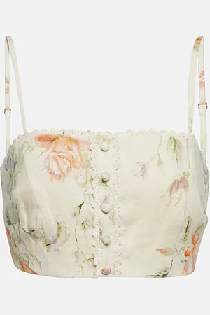 LOVESHACKFANCY Bralette Emmalou aus Leinen
