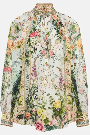 Camilla Bluse aus Seiden-Crêpe