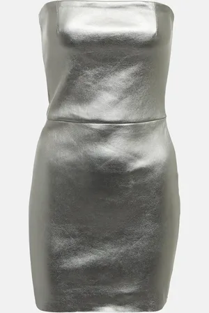 Stouls Trägerloses Minikleid Amina aus Leder