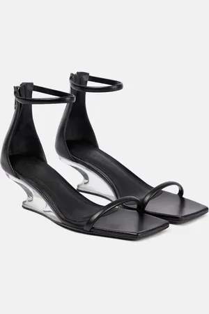 Rick Owens Wedge-Sandalen aus Leder