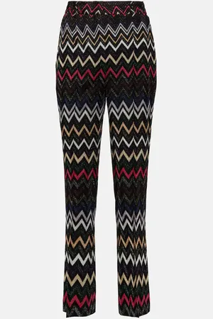 Missoni High-Rise-Hose aus Häkelstrick