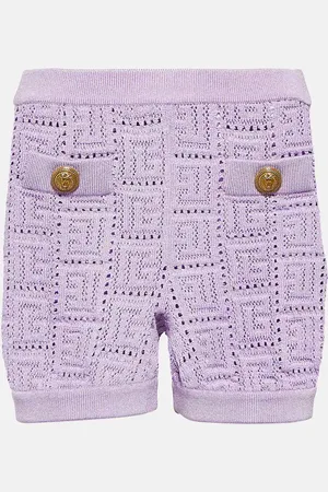 Balmain Shorts Monogram aus Strick