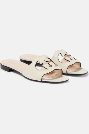 Gucci Pantoletten Interlocking G aus Leder
