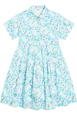 Il gufo Kleid aus Baumwolle