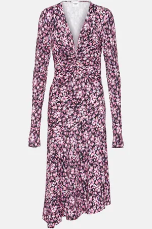 Marant Etoile Bedrucktes Midikleid Lania aus Jersey