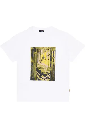 Il gufo Bedrucktes T-Shirt aus Baumwoll-Jersey