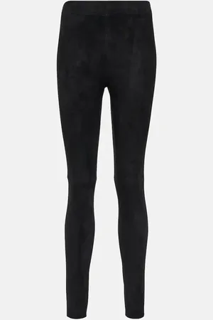 Joseph Leggings aus Veloursleder