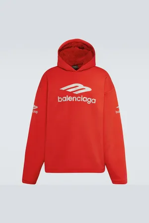 Balenciaga Hoodie 3B Sports Icon aus Baumwoll-Fleece