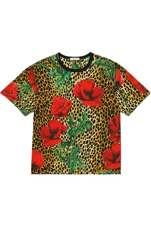 Dolce & Gabbana Bedrucktes T-Shirt aus Baumwoll-Jersey