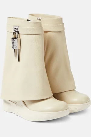 Givenchy Stiefel Shark Lock Biker aus Leder