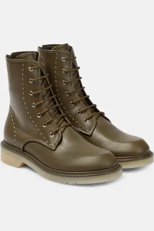 Max Mara Schnürstiefel aus Leder