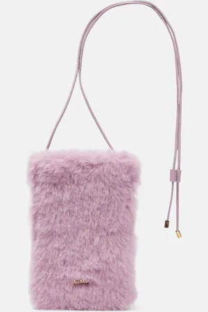 Max Mara Smartphone-Etui Crossy aus Teddyfleece