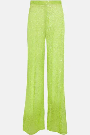 Self-Portrait Weite Hose mit Pailletten