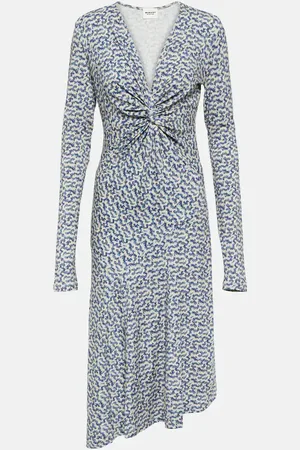 Marant Etoile Bedrucktes Midikleid Lania aus Jersey