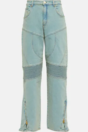BLUMARINE High-Rise Wide-Leg Jeans